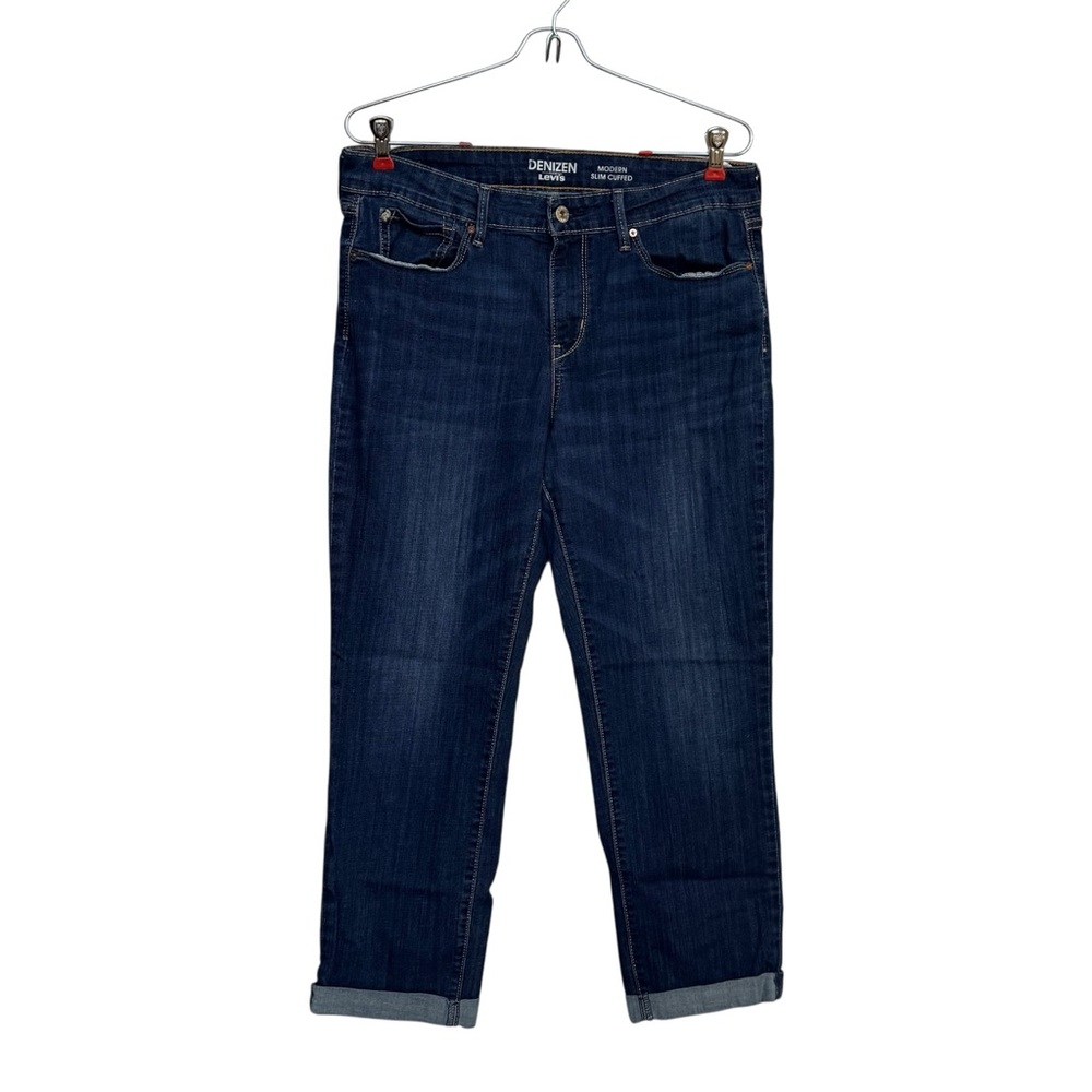 Denizen From Levi’s Women's Modern Slim Cuffed Cropped Jeans 12